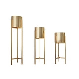 Simple Golden Flower Pot Stand (pack of 3)