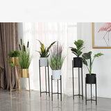 Simple Golden Flower Pot Stand (pack of 3)