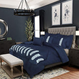 Feather Embroidery Duvet Set (king)