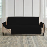 Pinsonic Quilted Sofa Cover ( Black )