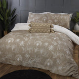 Beige Printed Bedsheet 3 pcs