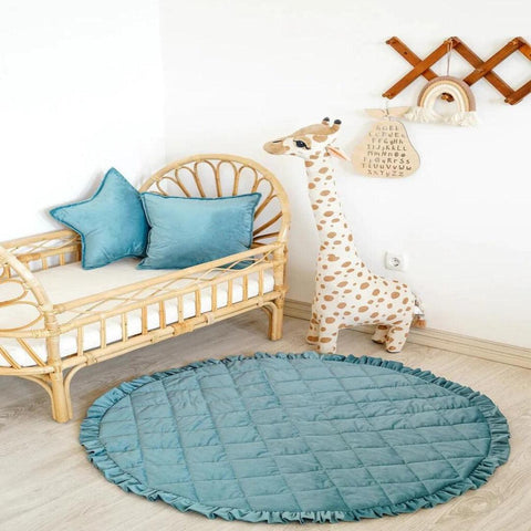 Quilted Baby Play Mat Baby Rug - The Linen House