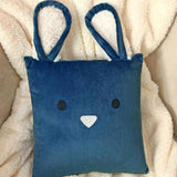 Baby Cushion Silver Blue