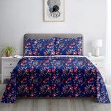 Blue Printed Bedding (satin)