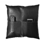 Leather Cushion cover - The Linen House