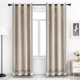 Premium Velvet Curtain With Baratta Embroidery - The Linen House