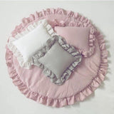 Grey Frill Baby Mat & Pillows