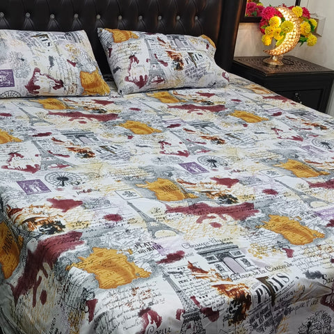 Printed Bedsheet (3 pcs)