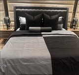 Black and Gray  Duvet Set