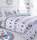 Boats Beach Hut Kids Bed Sheet
