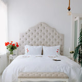 Floral Elegance Embroidered Bedsheet