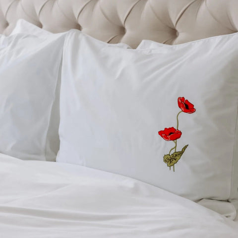 Floral Elegance Embroidered Bedsheet