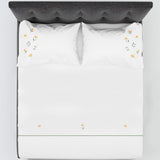 Cassia Floral Elegance Embroidered Bedsheet