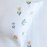 Cassia Floral Elegance Embroidered Bedsheet