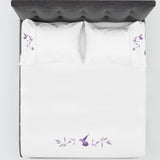 Birds of Paradise  Embroidered Bedsheet