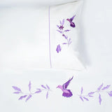 Birds of Paradise  Embroidered Bedsheet