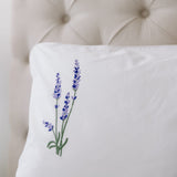 Lavender Bliss Embroidered Bedsheet