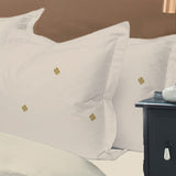 Minimalist Gold Dot Embroidered Bedsheet