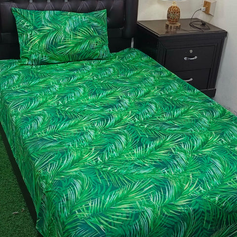 Tropical leaves  Kids Bed Sheet