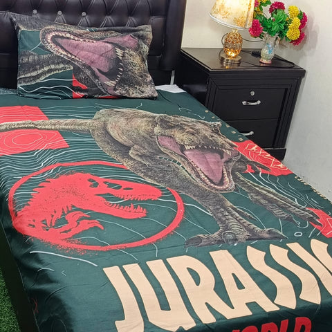 Jurassic World Kids Bed Sheet