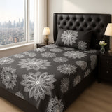 Snow Flower  Pattern Bed Sheet