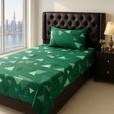Geometric Triangle Pattern Bed Sheet