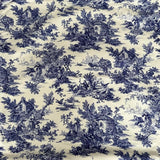 Blue Toile Cushion Cover