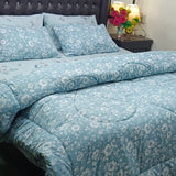 Sky Bloom Floral Comforter Set  – Soft & Vibrant