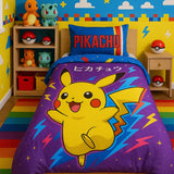 Pikachu Kids Bed Sheet