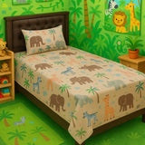 Wild Animals  Kids Bed-sheet