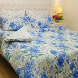 Blue Flower Comforter Set – Fresh Floral Design for Modern Homes