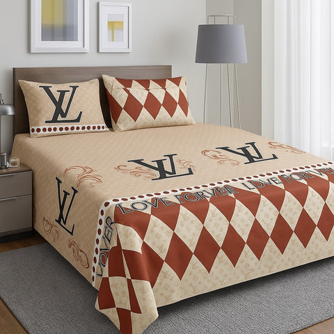 Love Forever Bedding Set | Modern Check Pattern 