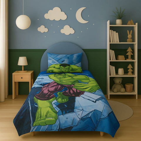 Hulk Cartoon Bedding | Soft & Washable Bed Set