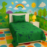 Kids Dinosaur Bedding Set – Green Dino Print, Super Soft Fabric