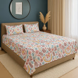Stellar Home Marigold Printed Bedsheet 3 pcs