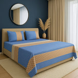 Premium Blue Bed Sheet Set – Comfortable & Modern Look