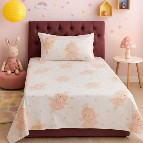 Cute Fairy Princess   Kid Bed Sheet