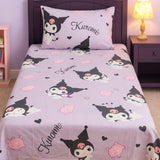 Kuromi Character Kids Bedsheet – Soft Cotton Fabric