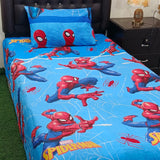 Superhero Spider-Man Kids  Bed Sheet