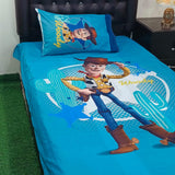 Woody Toy Story Blue Kids Bed Sheet