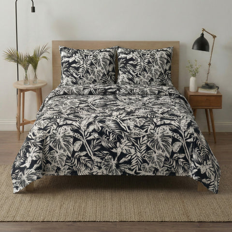 Monochrome Jungle Duvet Cover Set