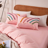 Rainbow Cloud Embroidered Duvet Cover Set