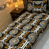 Classic Royal Pattern Print Bedsheet – Single Size (Pack of 2)