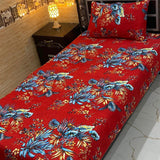 Classic Tropical Flower  Print Bedsheet – Single Size (Pack of 2)