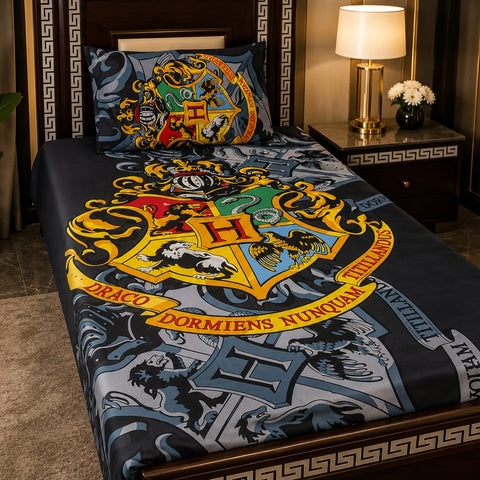 Fantasy Crest Design Kids Bedsheet