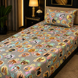 Puppy Paws Printed Kids Bedsheet