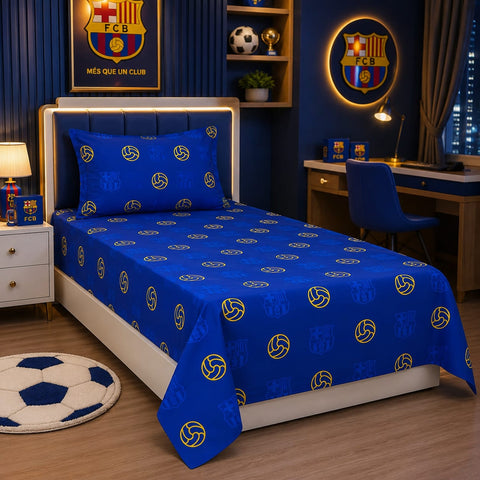 FCB Football Fan Kids Bedsheet