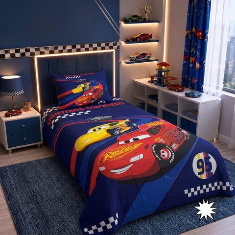 Cars Racing Adventure Kids Bedsheet