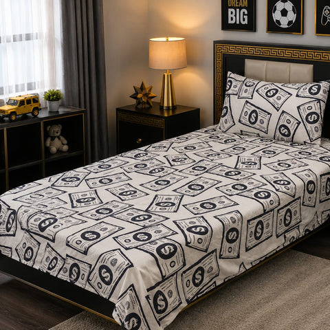 Money Print Kids Bedsheet