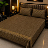 Luxury Brown Velvet Bedsheet